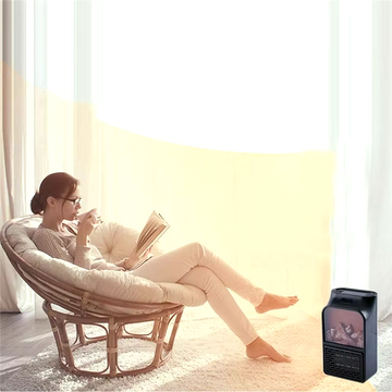 Mini aquecedor de parede efeito lareira 1000W - OnLike